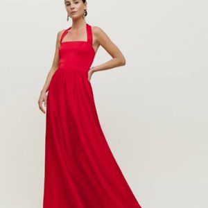 Reformation Edessa Gown, Red, Size 12 NWT